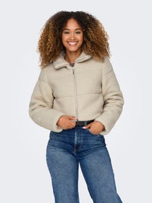 ONLY High neck Quilted Jacket -Pumice Stone - 15322080