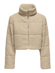 ONLY High neck Quilted Jacket -Humus - 15322080