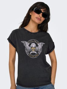 ONLY Camisetas Corte regular Cuello redondo -Black - 15322100