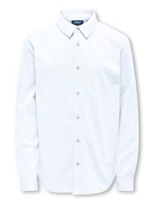 ONLY Chemises Regular Fit Col chemise Poignets boutonnés -Bright White - 15322134