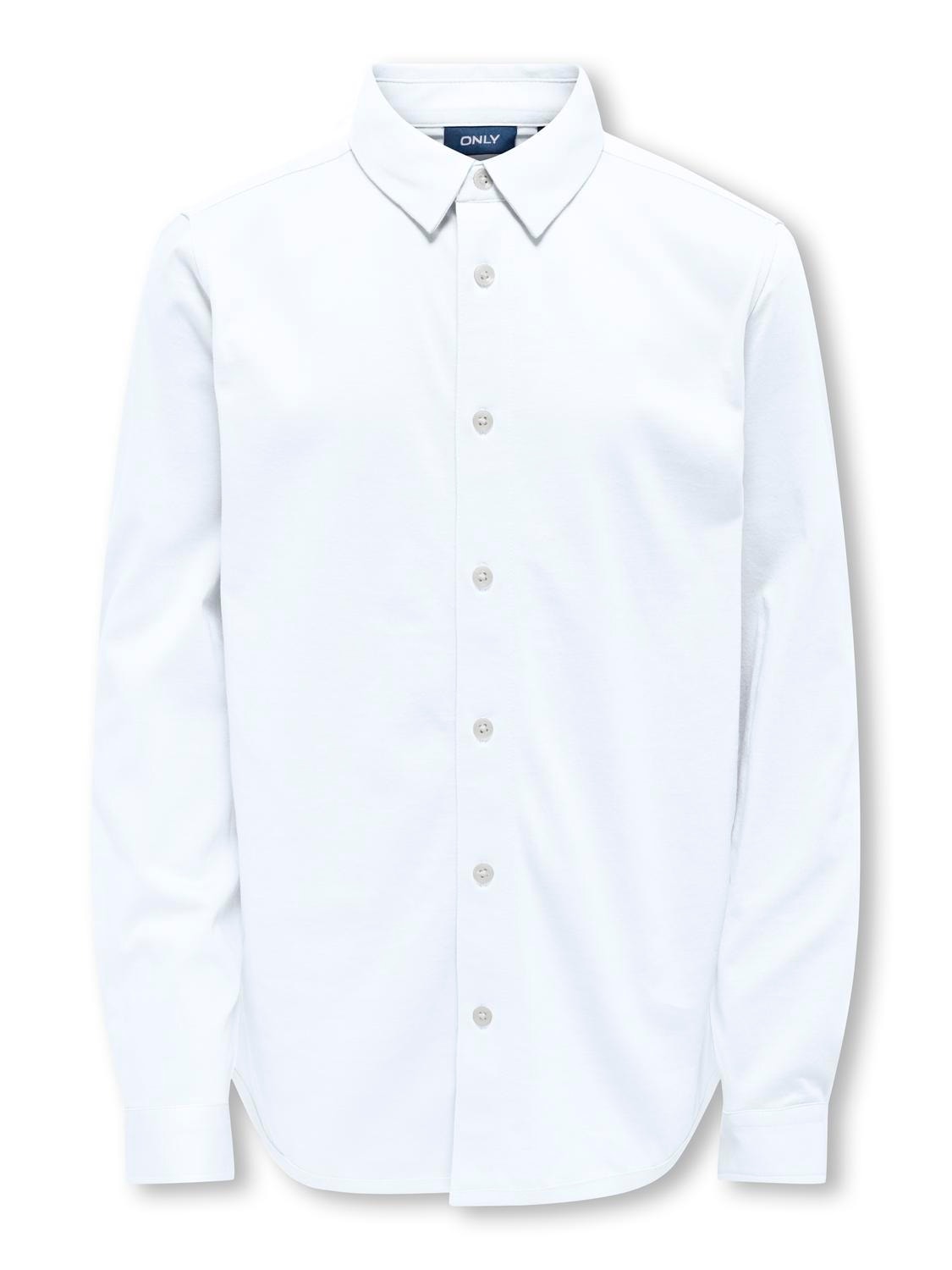 ONLY Normal passform Skjortkrage Manschetter med knappar Skjorta -Bright White - 15322134