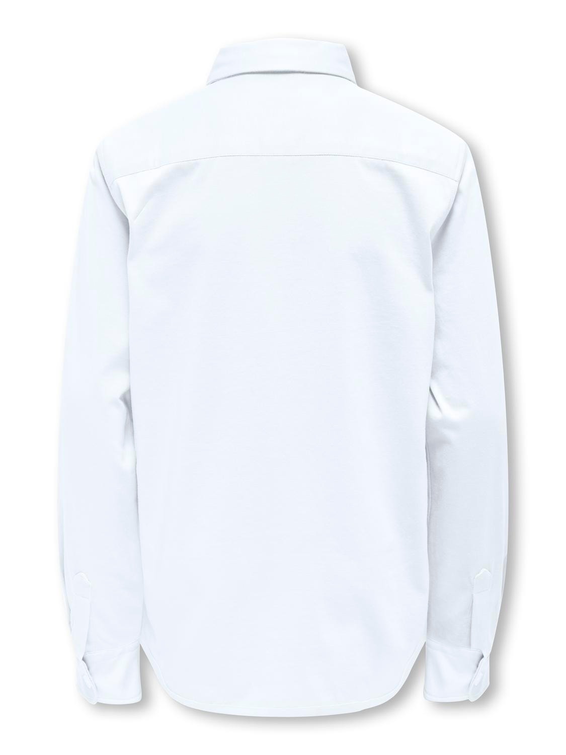 ONLY Ensfarvet skjorte  -Bright White - 15322134