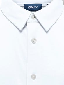 ONLY Camisas Corte regular Cuello de camisa Puños abotonados -Bright White - 15322134