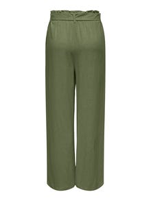 ONLY Gerade geschnitten Hohe Taille Hose -Deep Lichen Green - 15322259