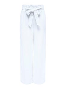ONLY Gerade geschnitten Hohe Taille Hose -Bright White - 15322259
