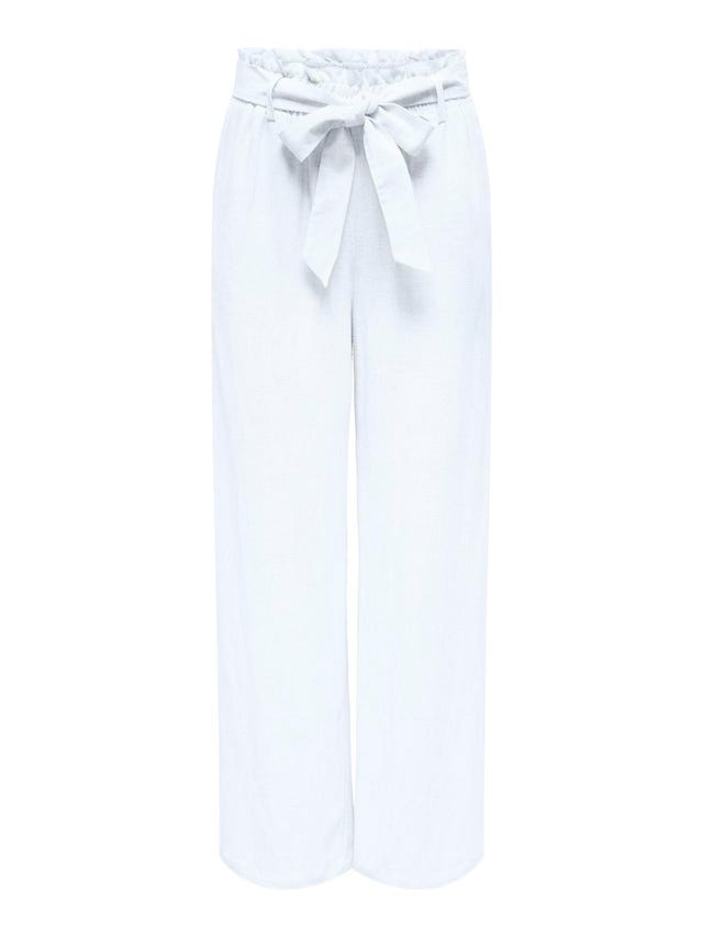 ONLY High waisted linen pants - 15322259