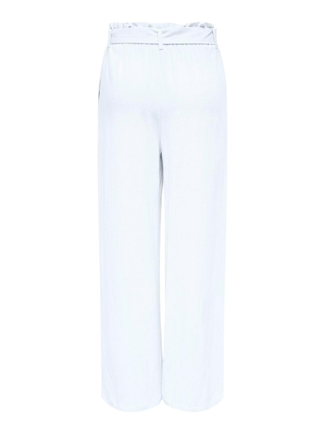 ONLY Straight fit High waist Broeken -Bright White - 15322259