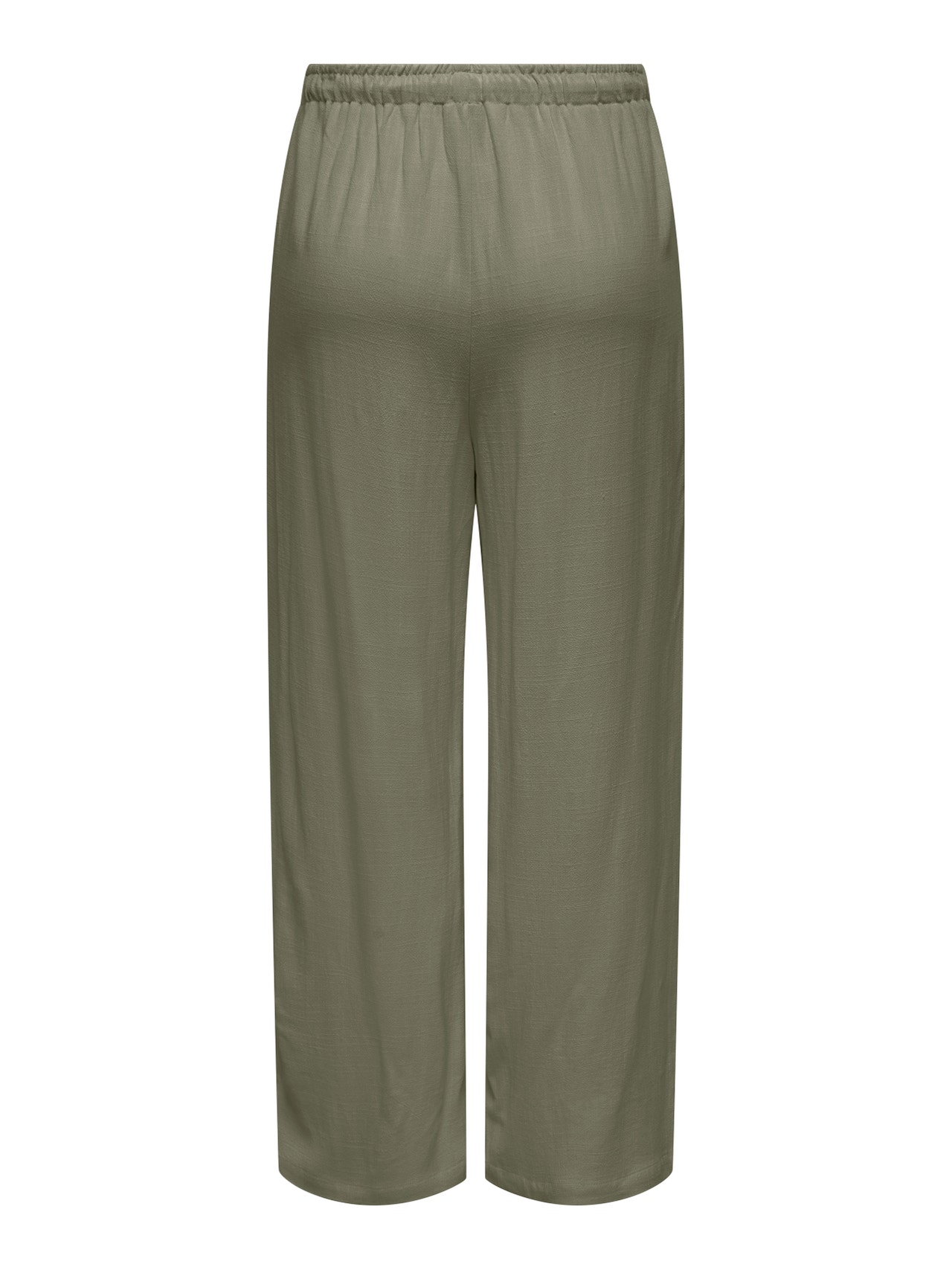 ONLY Ravno pristajanje Srednji struk Hlače -Deep Lichen Green - 15322263