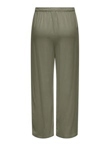 ONLY Ravno pristajanje Srednji struk Hlače -Deep Lichen Green - 15322263