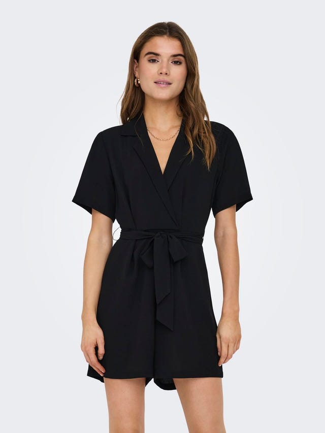ONLY Jumpsuit with tie belt - 15322297