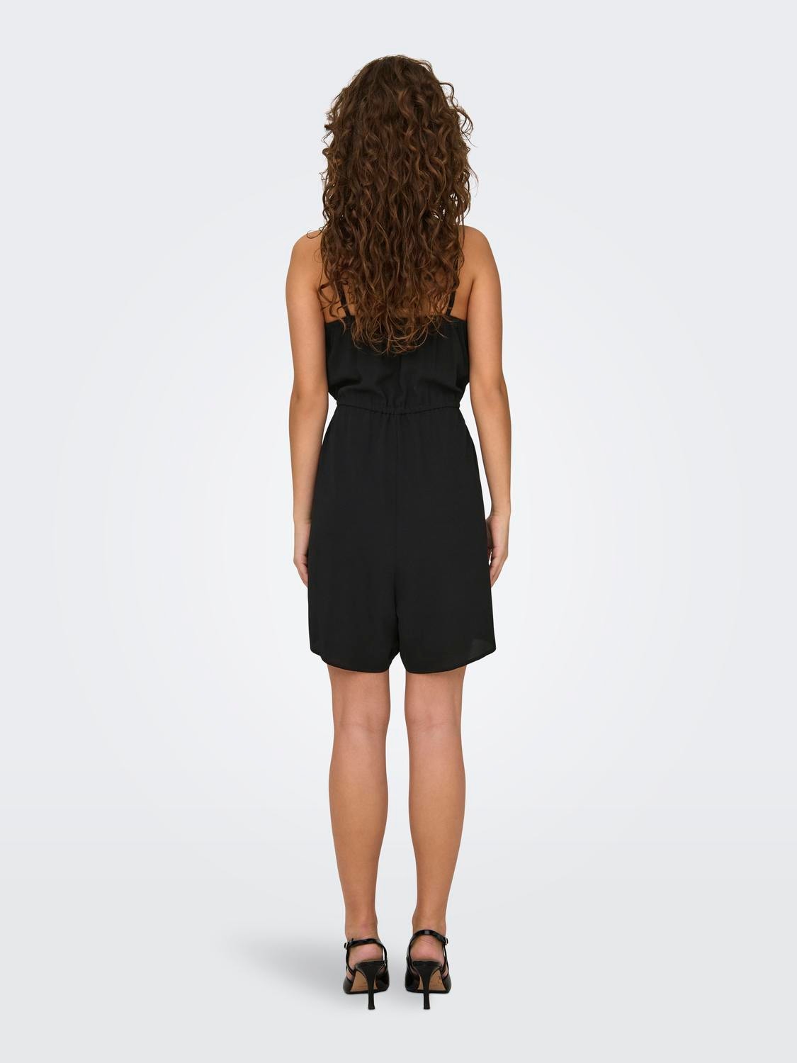ONLY Jumpsuit with frills -Black - 15322298