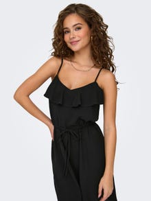 ONLY Jumpsuit with frills -Black - 15322298