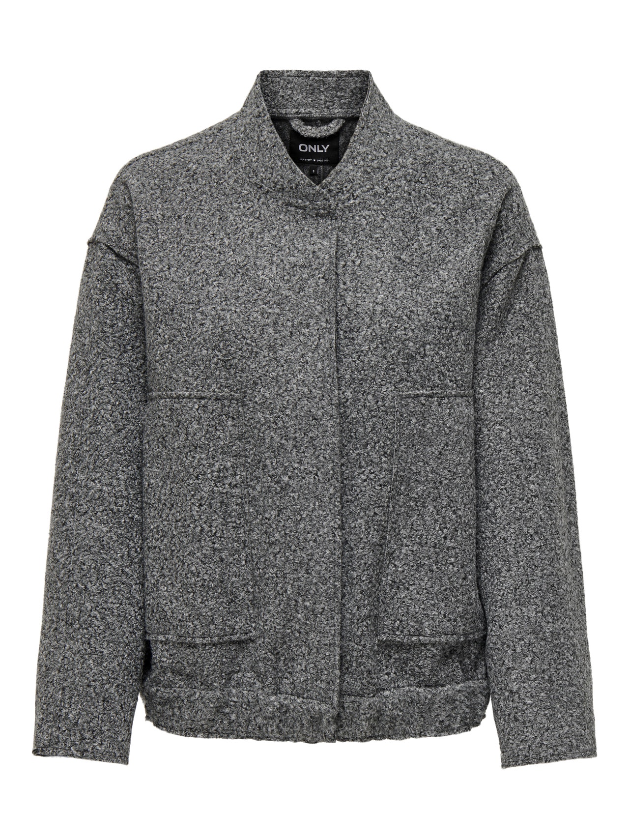 ONLY ONLGAIA Bunda typu bomber -Dark Grey Melange - 15322368