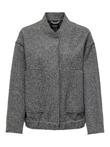ONLY ONLGAIA Bunda typu bomber -Dark Grey Melange - 15322368