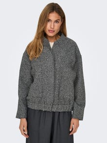 ONLY ONLGAIA Bunda typu bomber -Dark Grey Melange - 15322368