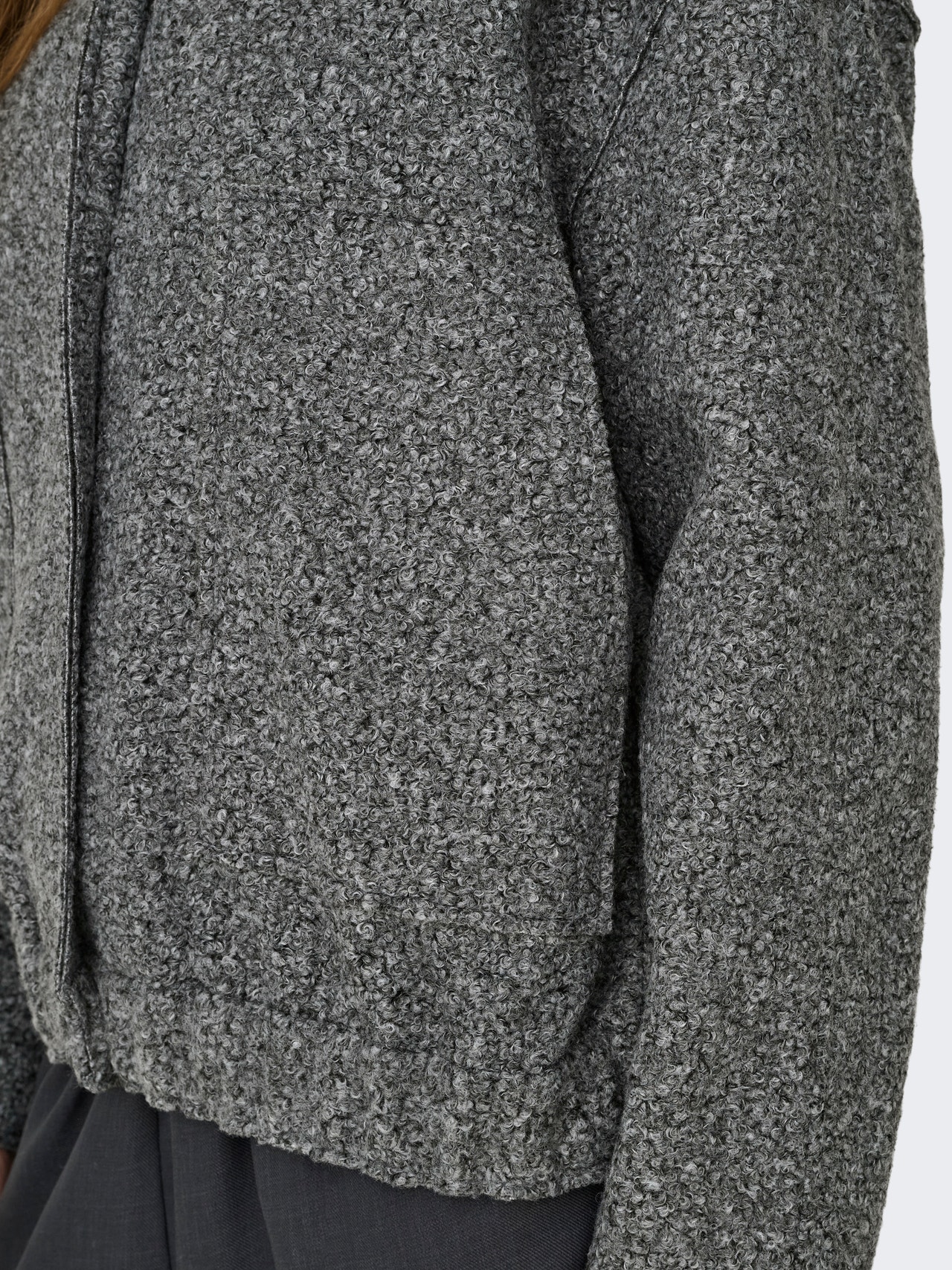 ONLY ONLGAIA Bunda typu bomber -Dark Grey Melange - 15322368