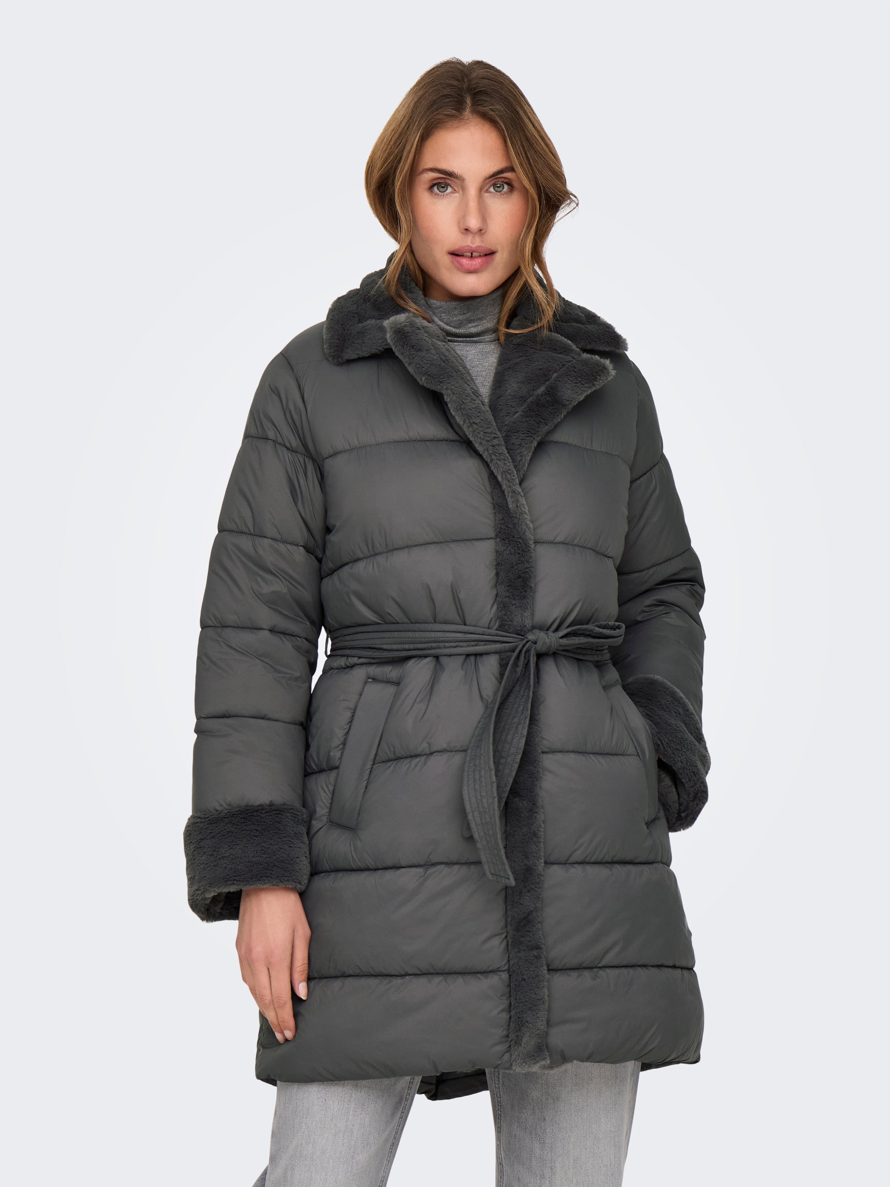 ONLCUBA Puffer coat Dark Grey ONLY