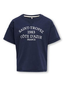 ONLY T-shirts Regular Fit Col rond -Naval Academy - 15322471