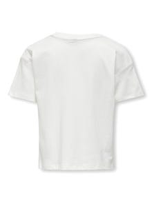 ONLY T-shirts Regular Fit Col rond -Cloud Dancer - 15322471