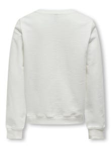 ONLY Regular fit O-hals Sweatshirt -Cloud Dancer - 15322478