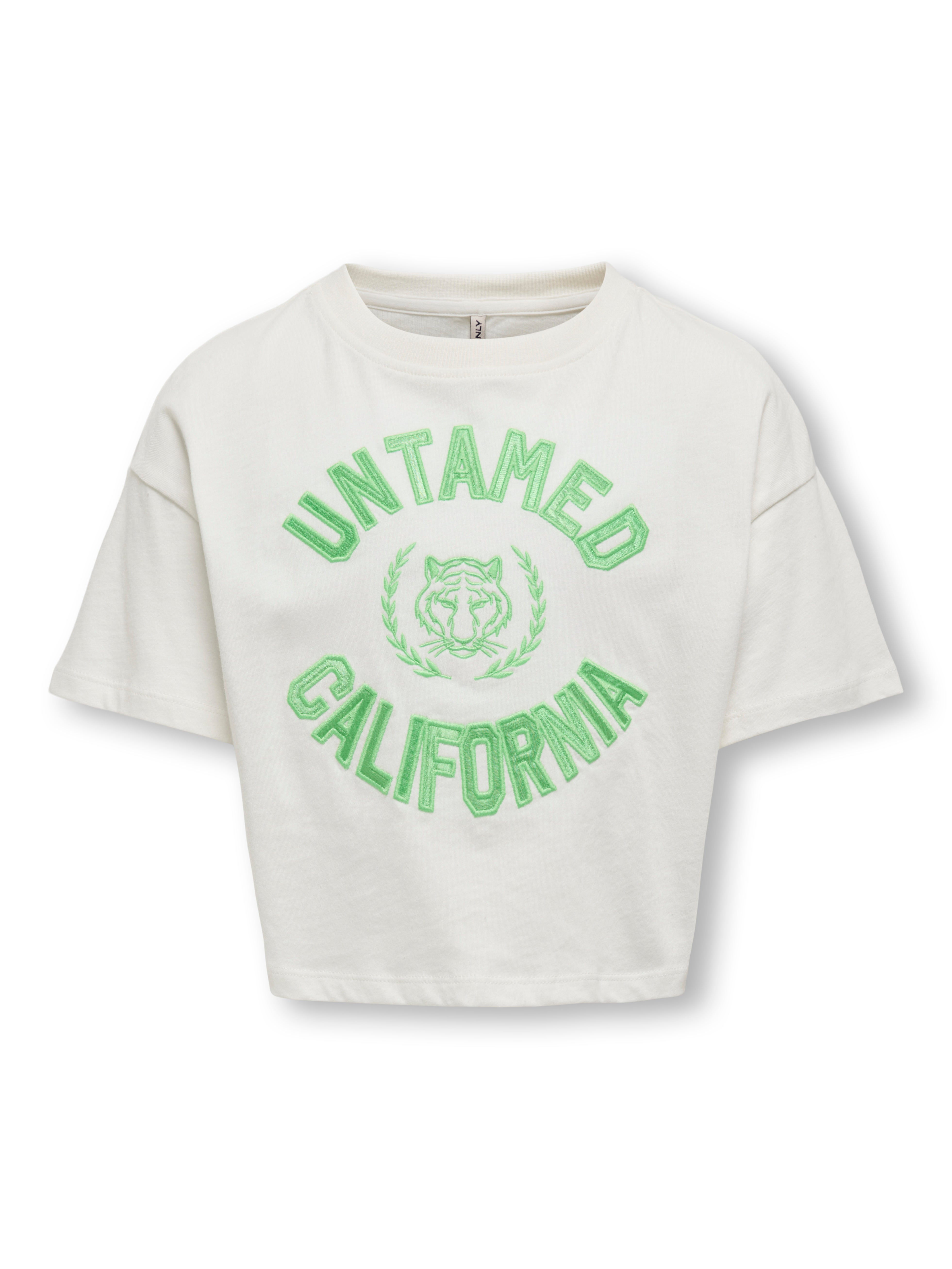 Cropped O-neck T-shirt - ONLY - Modalova
