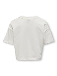 ONLY Regular Fit Round Neck T-Shirt -Cloud Dancer - 15322531