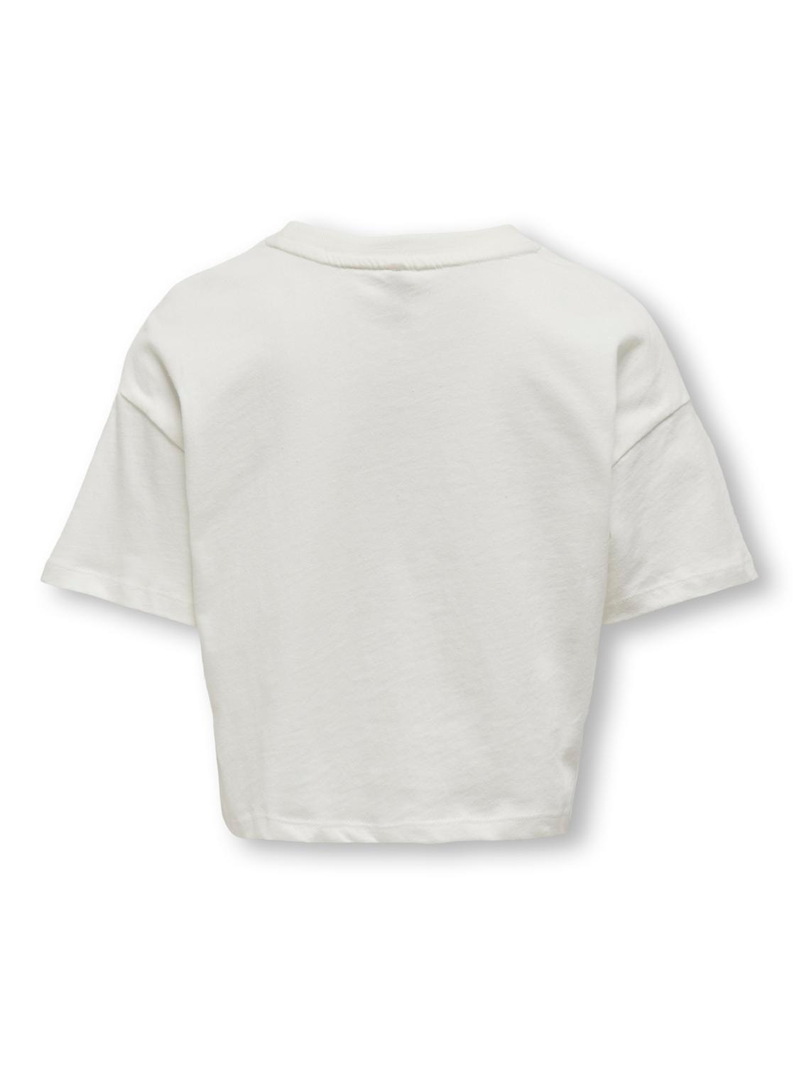 ONLY T-shirts Regular Fit Col rond -Cloud Dancer - 15322531