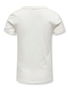 ONLY Regular Fit Round Neck T-Shirt -Cloud Dancer - 15322533