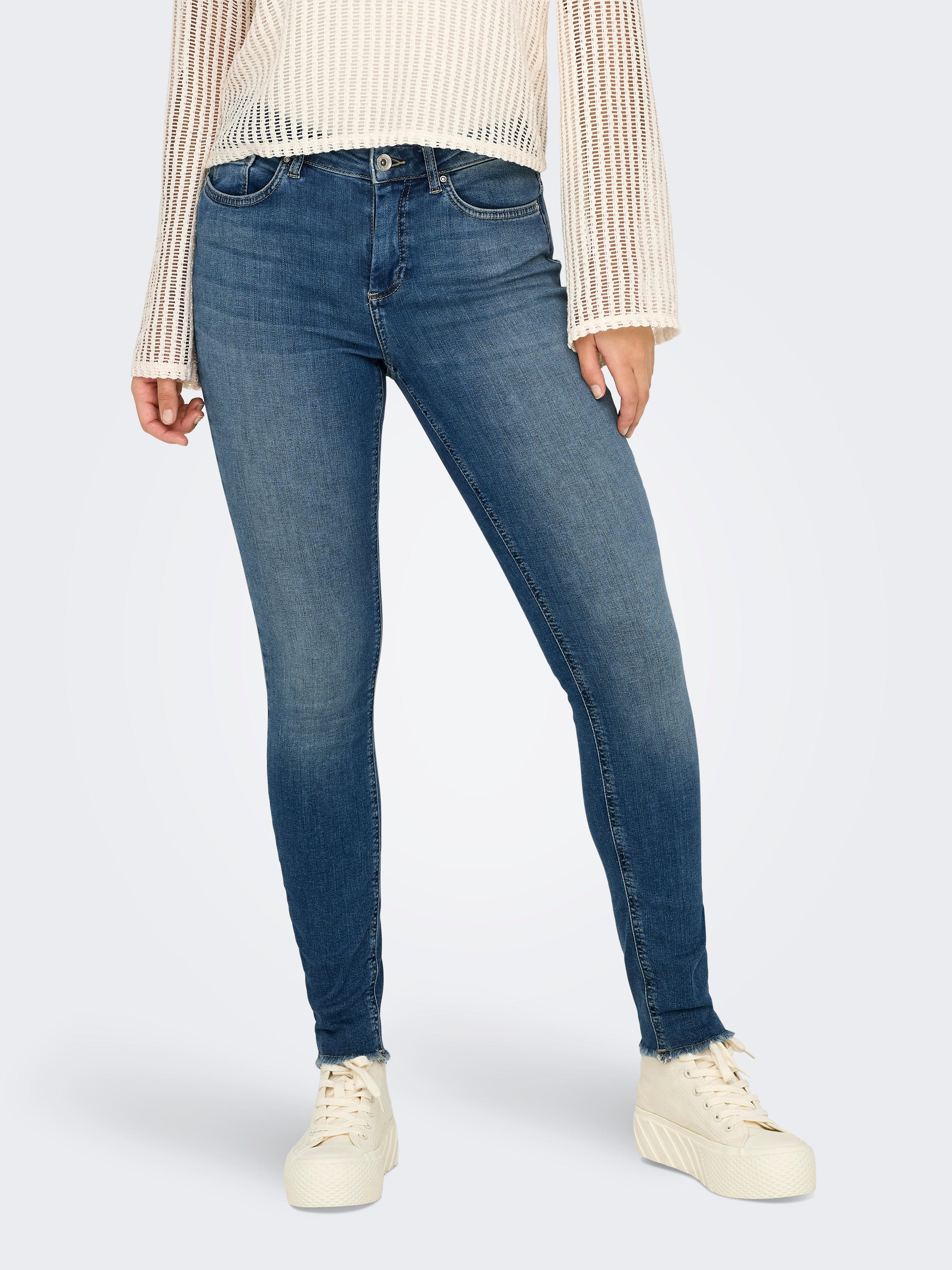 Onlblush Mittlere Taille Skinny Fit Jeans