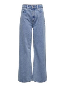 ONLY ONLMaise Low Waist Baggy Wide Jeans -Light Blue Denim - 15322704