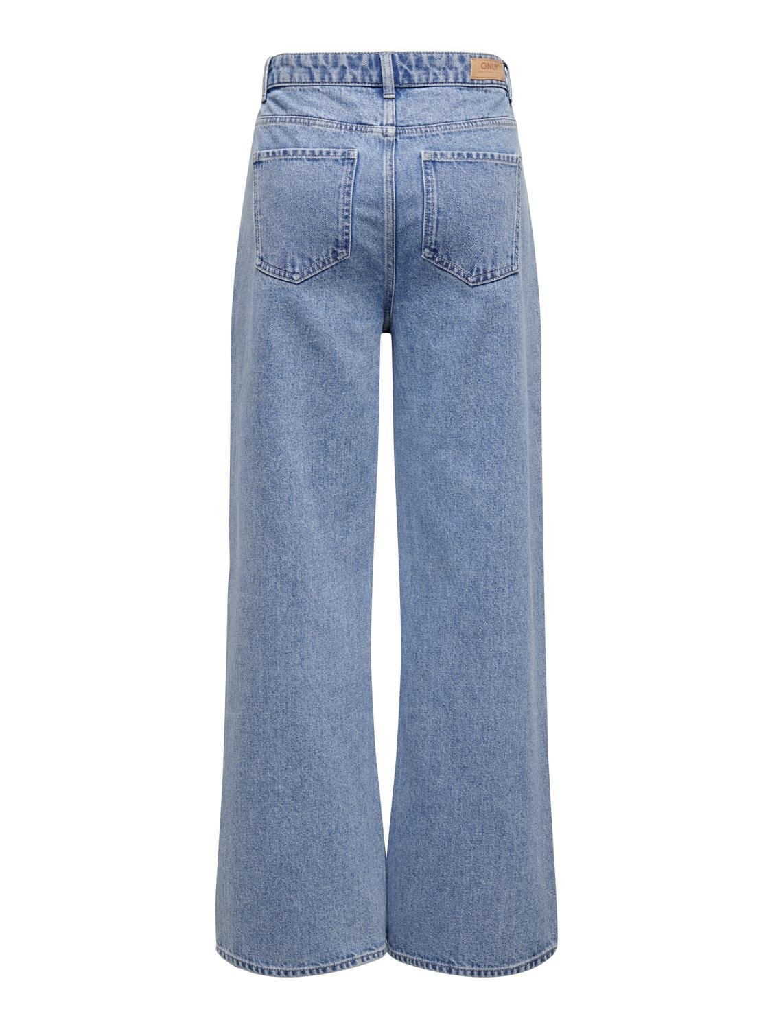 ONLY ONLMaise Low Waist Baggy Wide Jeans -Light Blue Denim - 15322704