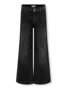 ONLY KOGNew Brook Wide Leg Denim Jeans -Black Denim - 15322763