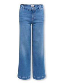 ONLY KOGNEW Φαρδύ στο κάτω μέρος Τζιν -Light Blue Bleached Denim - 15322763