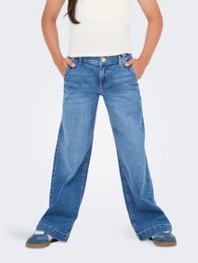 ONLY KOGNEW Φαρδύ στο κάτω μέρος Τζιν -Light Blue Bleached Denim - 15322763