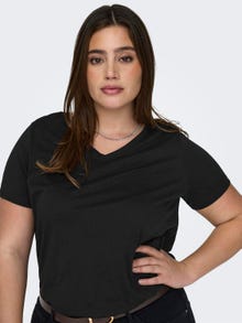 ONLY Regular fit V-Hals T-shirts -Black - 15322776