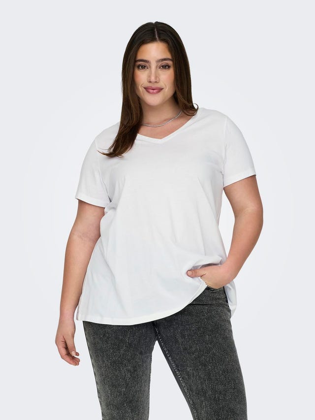 ONLY Regular fit V-Hals T-shirts - 15322776