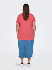 ONLY Regular fit V-Hals T-shirts -Rose of Sharon - 15322776