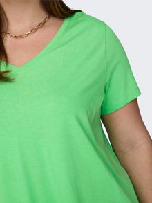 ONLY Curvy solid colored v-neck -Spring Bouquet - 15322776