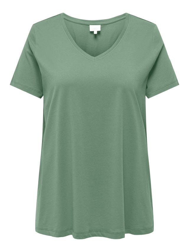 ONLY Curvy solid colored v-neck - 15322776