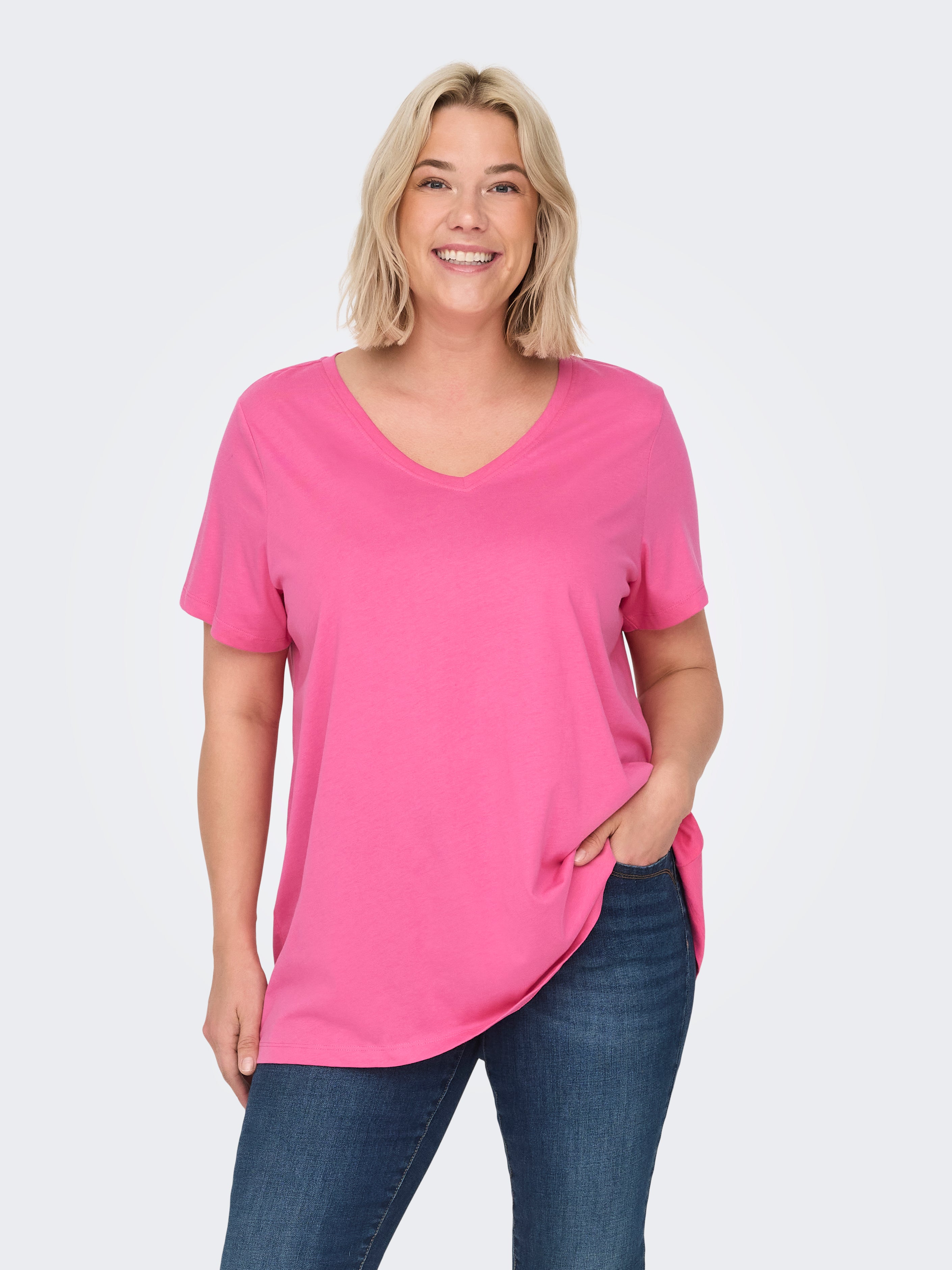 CARBONNIE T-shirt | Mittleres Rosa | ONLY®