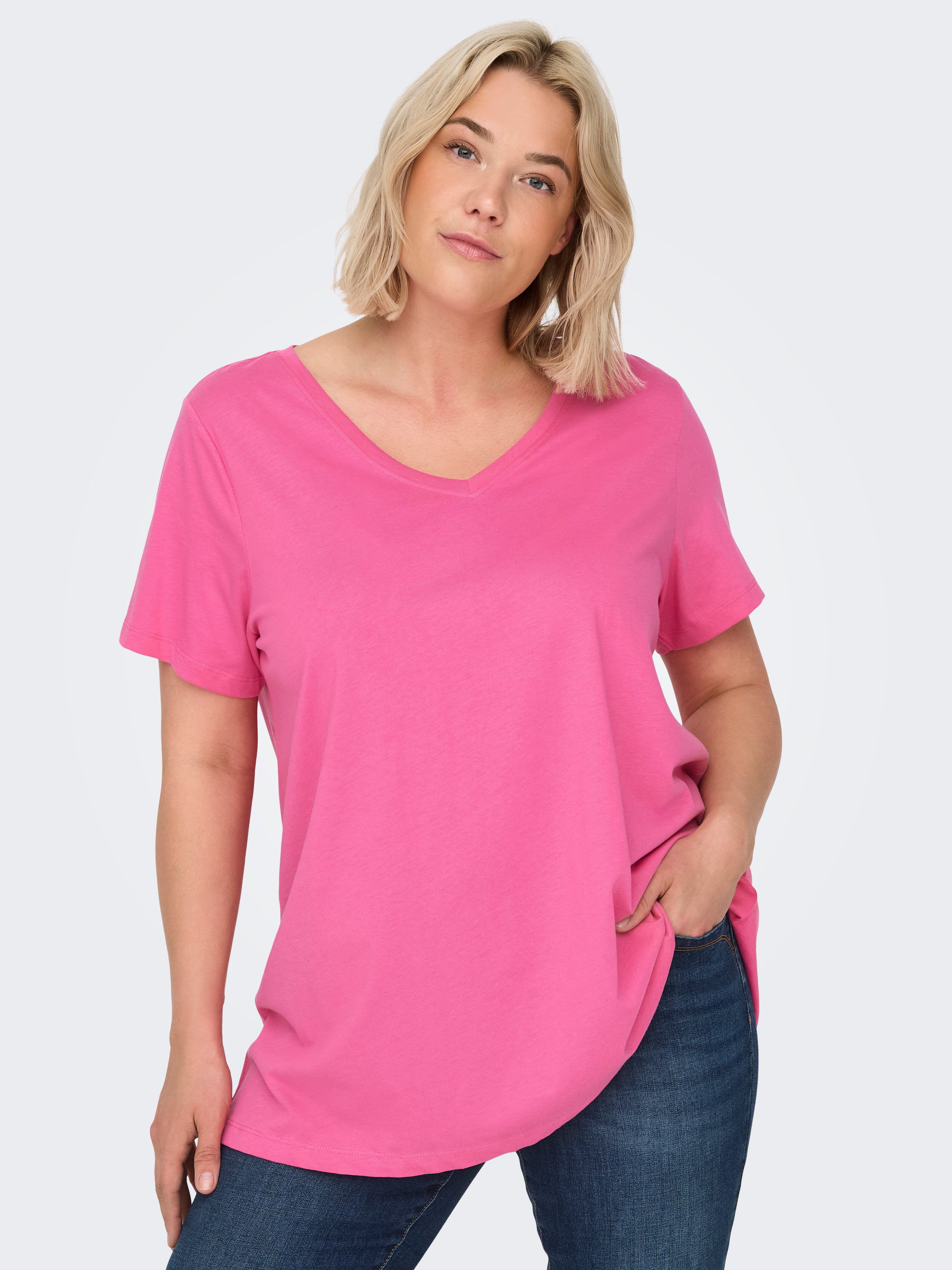 CARBONNIE T-shirt | Mittleres Rosa | ONLY®