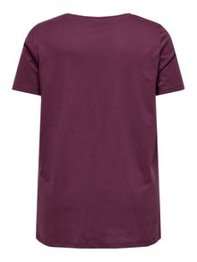 ONLY CARBONNIE T-shirt -Mauve Wine - 15322776