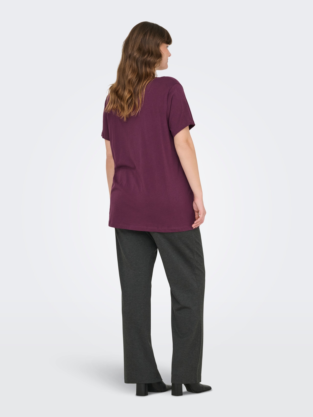 ONLY CARBONNIE T-shirt -Mauve Wine - 15322776