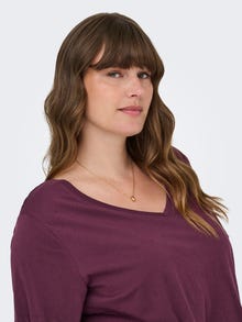 ONLY CARBONNIE T-shirt -Mauve Wine - 15322776