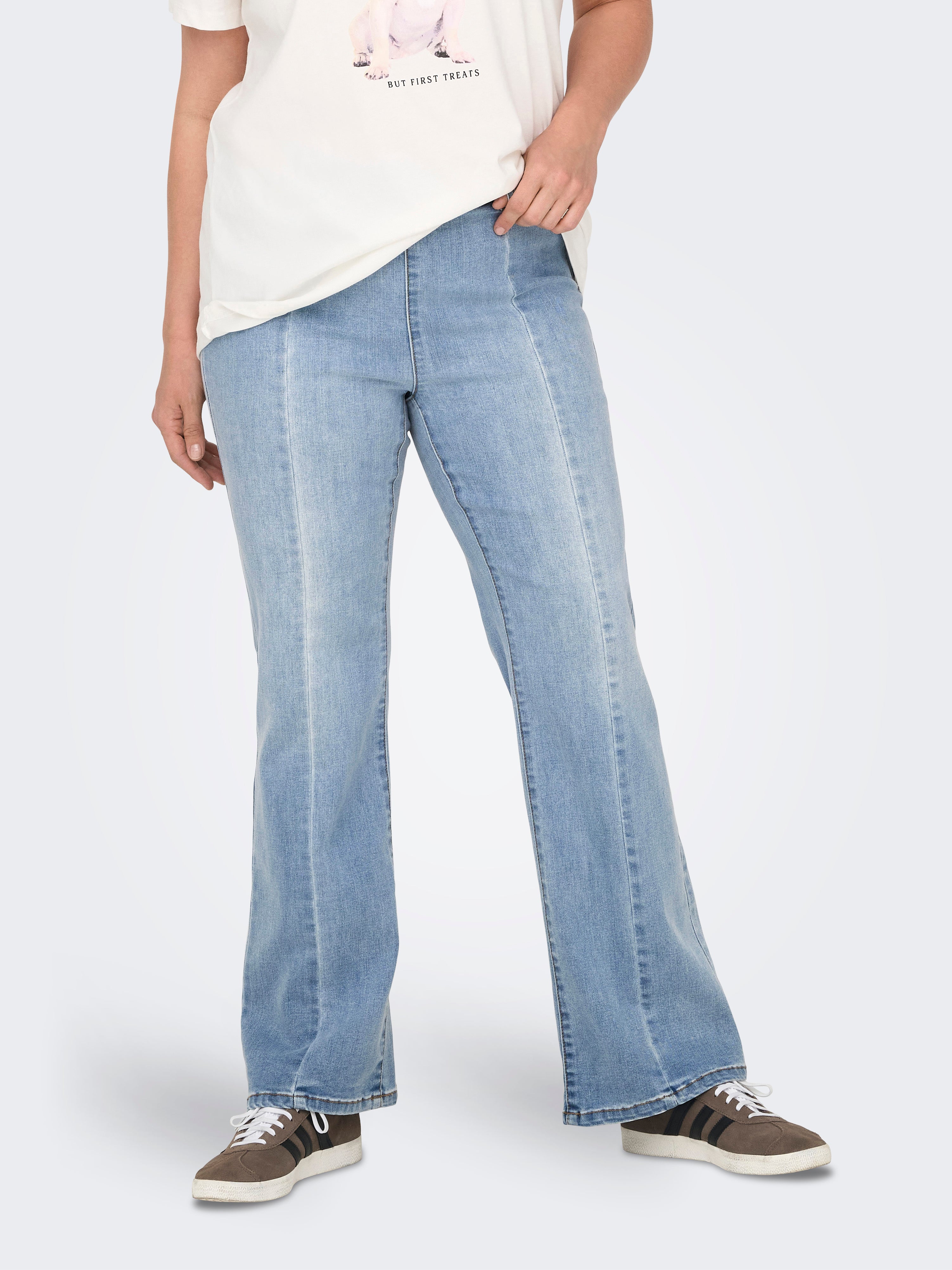 Carsally Mittlere Taille Ausgestellt Jeans