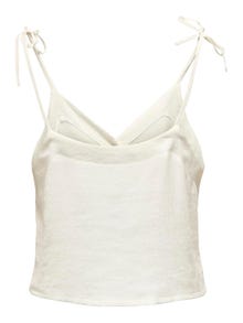 ONLY Loose fit V-Hals Top -Cloud Dancer - 15322782