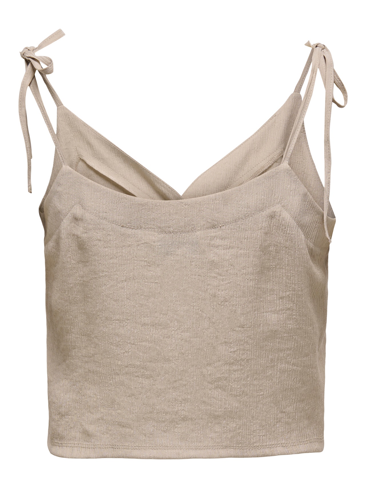 ONLY Loose fit V-hals Topp -Plaza Taupe - 15322782