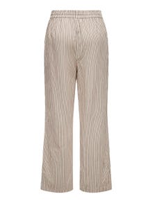 ONLY Straight Fit Mid waist Trousers -Pumice Stone - 15322786