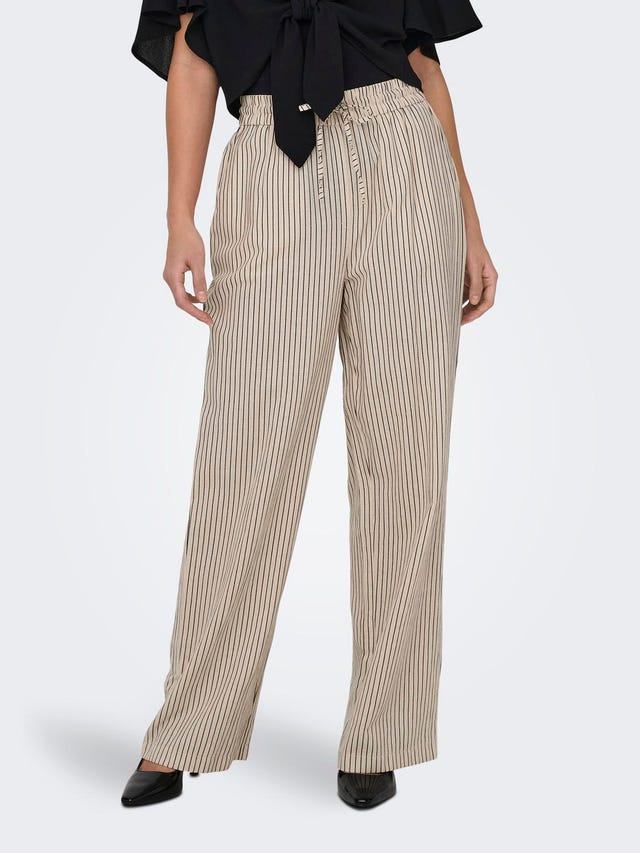 ONLY Straight Fit Mid waist Trousers - 15322786