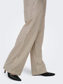 ONLY Pantalones Corte straight Cintura media -Pumice Stone - 15322786
